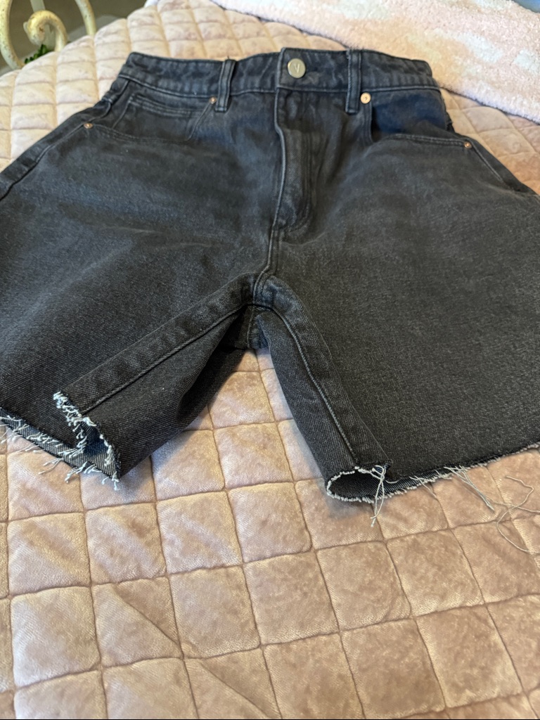 Brand Black HighWaist Cutoff Denim Shorts